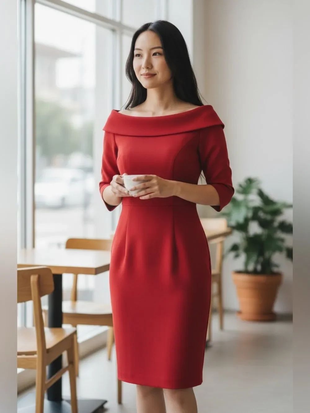 Black Halo Red Jackie O Sheath Dress Size 0